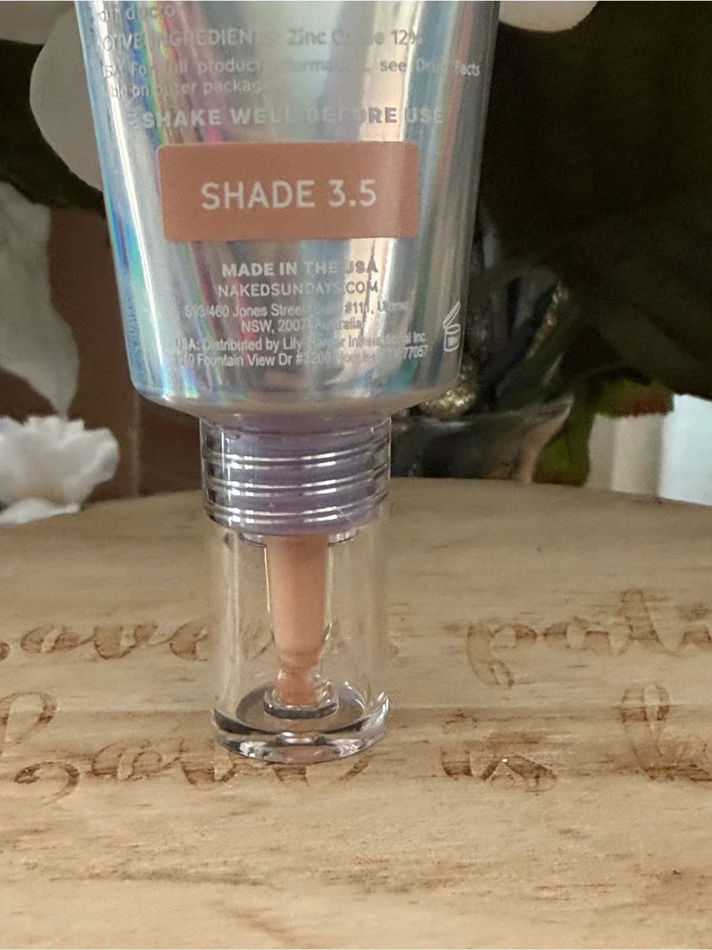 NWT Naked Sundays BeautyScreen Mineral Peptide Foundation Tint SPF 50 shade 3.5
